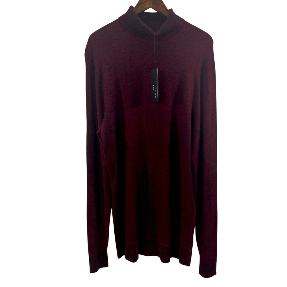 Shaquille ONeal Men Red  XLG  Turtleneck Sweater Long Sleeves New Tags